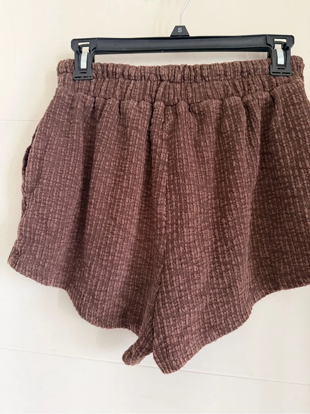 Free People Beach Cozy Ribbed Women’s Shorts - Brown Size S